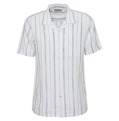 BARBOUR GARNOCK STRIPE S/S REGULAR FIT SHIRT White