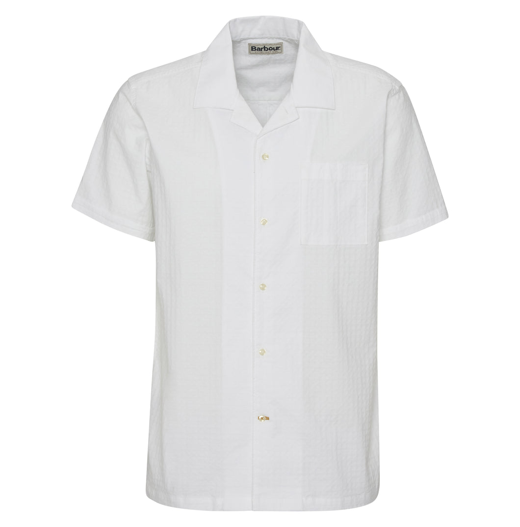 BARBOUR IRVINE TEXTURED S/S REGULAR FIT SHIRT White
