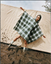 Barbour tartan showerproof poncho