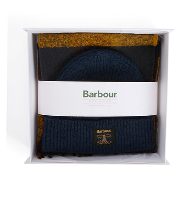 BARBOUR WESTERDALE BEANIE & SCARF GIFT SET