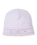 Kissy Kissy Smocked Hat Pink with Rose-NB