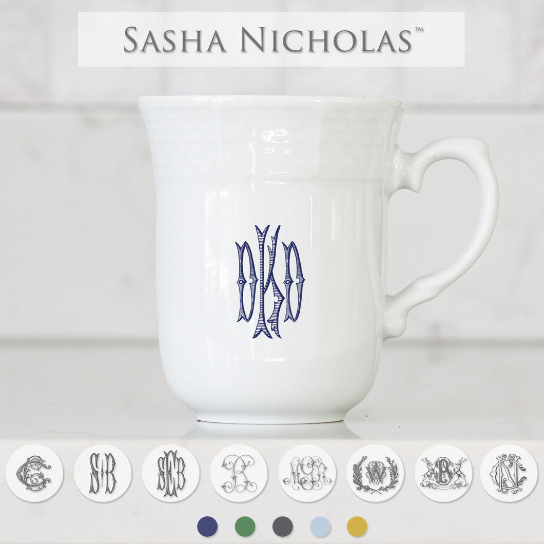 Weave Mug w/monogram