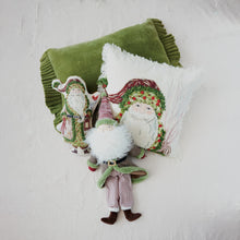 Cotton Printed Santa Shaped Pillow with Embroidery