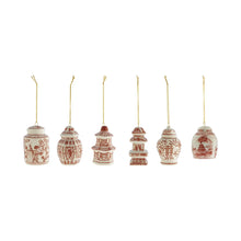 Hand-Painted Stoneware Ginger Jar Ornament