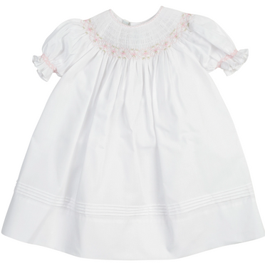 Feltman Brothers Girls Ruffle Sleeve Bishop Smocked Dress 27225