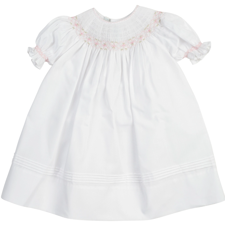 Feltman Brothers Girls Ruffle Sleeve Bishop Smocked Dress 27225