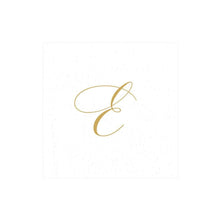 Caspari Initial White Pearl Cocktail Napkins Collection