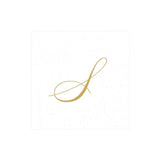 Caspari Initial White Pearl Cocktail Napkins Collection