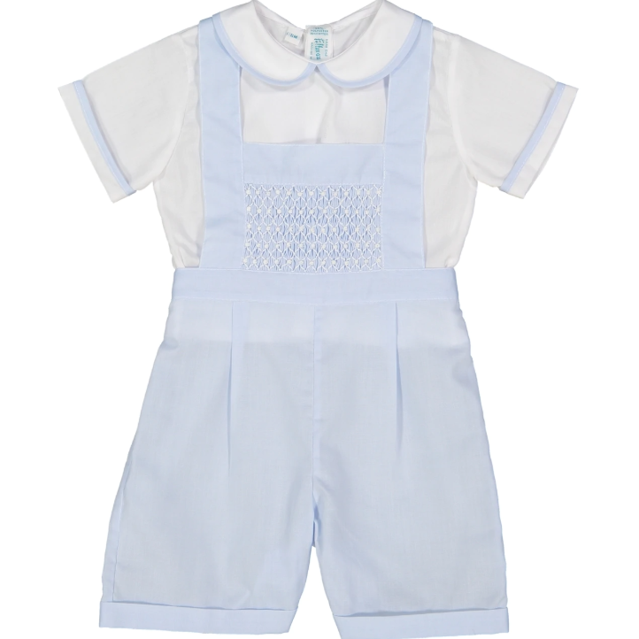 Feltman Brothers Smocked Bib Overalls Set 97423