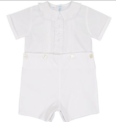 Feltman Brothers Vintage White Ruffled Bobby Suit 97434