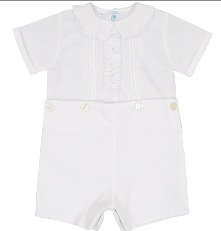 Feltman Brothers Vintage White Ruffled Bobby Suit 97434