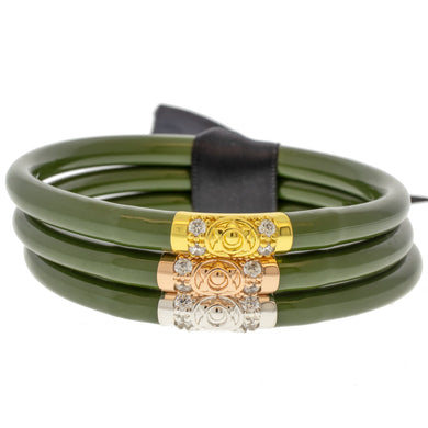 BuDha Girl Three Kings Jade Bangle