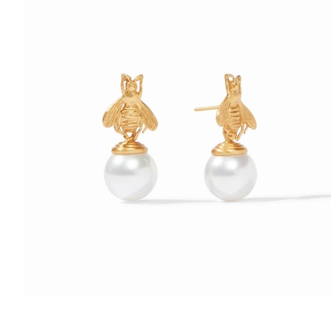 Julie Vos Bee Pearl Drop Earring