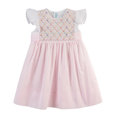 Feltman Brothers Girls Floral Hand Smocked Dress 17476/27236