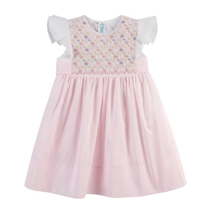 Feltman Brothers Girls Floral Hand Smocked Dress 17476/27236