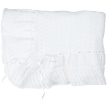 Feltman Brothers Pointelle Knit Ruffle Blanket 100
