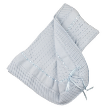 Feltman Brothers Pointelle Knit Ruffle Blanket 100
