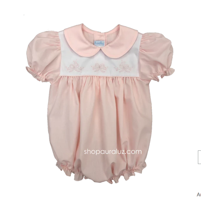 Auraluz Pink Embroidered Bows